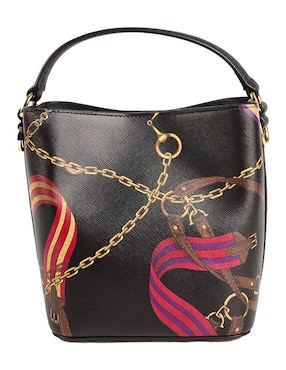 Bolsa bucket Lauren Ralph Lauren de piel para mujer
