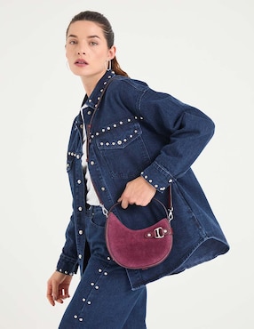 Bolsa shoulder Lauren Ralph Lauren de piel para mujer