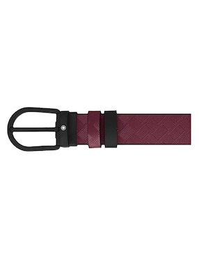 Cinturón montblanc de piel para hombre