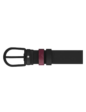 Cinturón montblanc de piel para hombre