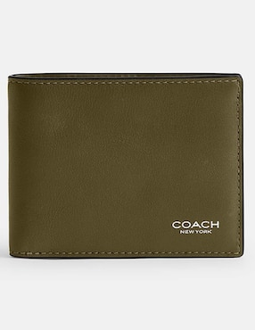 Cartera Coach Natural Grain Leather para hombre