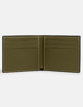 Cartera Coach Natural Grain Leather para hombre