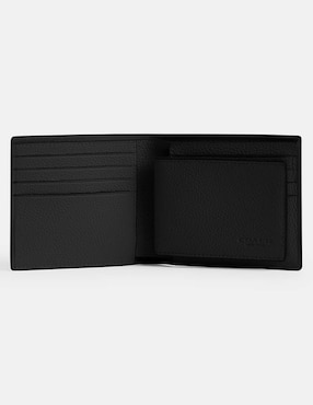 Cartera Coach Pebbled Leather para hombre