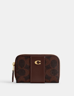 Tarjetero Coach Coated canvas signature para mujer