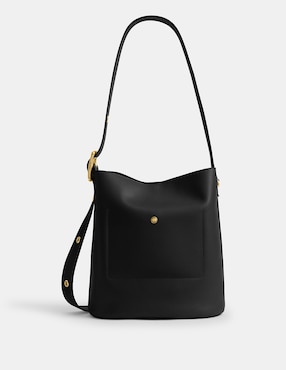 Bolsa shoulder Coach Natural Grain Leather de piel para mujer