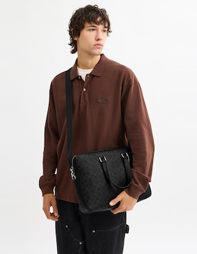 Maletín Coach Signature con compartimiento para laptop 16 pulgadas