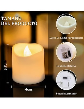 Set vela decorativa Xtellar 24 piezas