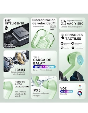 Audífonos in-ear Xtellar inalámbricos con cancelación de ruido