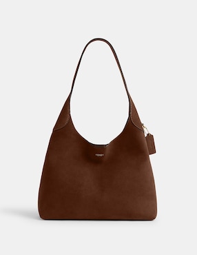 Bolsa Shoulder Coach Suede de piel para mujer