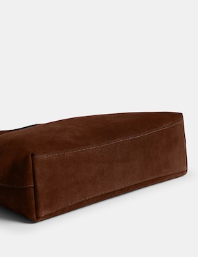 Bolsa Shoulder Coach Suede de piel para mujer