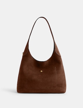 Bolsa Shoulder Coach Suede de piel para mujer