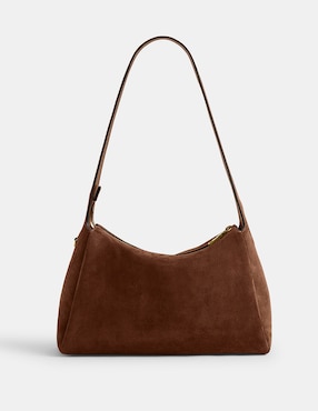Bolsa Shoulder Coach Suede de piel para mujer