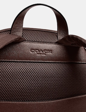 Mochila casual Coach Crossgrain Texture Leather para hombre