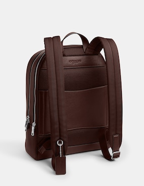 Mochila casual Coach Crossgrain Texture Leather para hombre