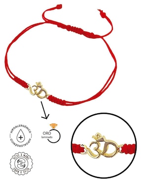 Pulsera Vangania de plata con acabado baño de oro