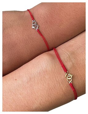 Pulsera Vangania de plata con acabado baño de oro