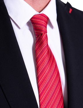 Corbata Pineda Covalin 6-8.5 cm de seda estampado gráfico para hombre