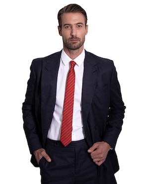 Corbata Pineda Covalin slim de seda para hombre