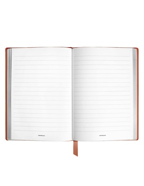 Cuaderno con funda Montblanc hoja a rayas