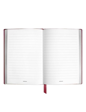 Cuaderno con funda Montblanc hoja a rayas