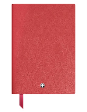 Cuaderno con funda Montblanc hoja a rayas
