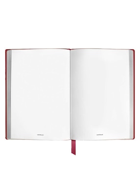 Cuaderno con funda Montblanc hoja a rayas