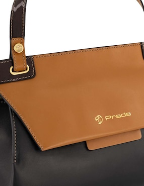 Bolsa satchel Prada de piel para mujer