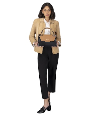 Bolsa satchel Prada de piel para mujer