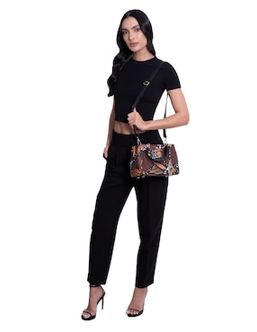 Bolsa satchel Pineda Covalin Mariposa Macro para mujer