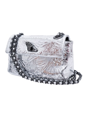 Bolsa crossbody Pineda Covalin Grabado Mariposa de piel para mujer