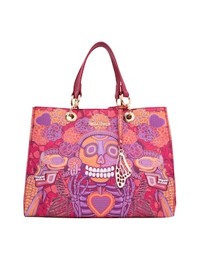Bolsa satchel Pineda Covalin Día de Muertos Catrina para mujer