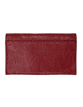 Bolsa clutch Pineda Covalin Grabado Mariposa de piel para mujer