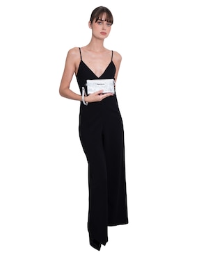 Bolsa wristlet Pineda Covalin Grabado Mariposa de piel para mujer