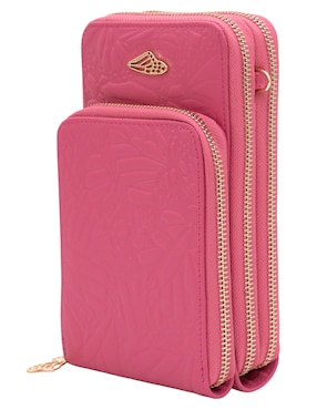 Bolsa crossbody Pineda Covalin Grabado Mariposa de piel para mujer