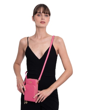 Bolsa crossbody Pineda Covalin Grabado Mariposa de piel para mujer