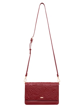 Bolsa crossbody pineda covalin grabado mariposa de piel para mujer