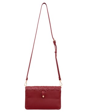 Bolsa crossbody pineda covalin grabado mariposa de piel para mujer