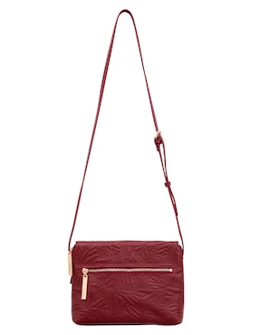 Bolsa crossbody pineda covalin grabado mariposa de piel para mujer