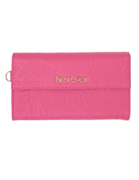 Bolsa wristlet pineda covalin grabado mariposa de piel para mujer