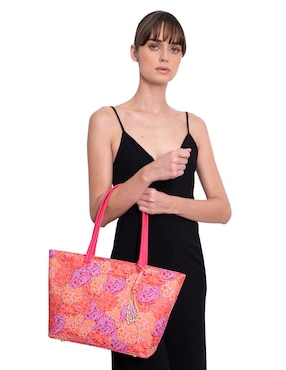Bolsa tote pineda covalin cempasúchil ofrenda para mujer