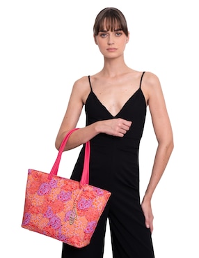 Bolsa tote pineda covalin cempasúchil ofrenda para mujer