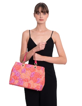 Bolsa satchel Pineda Covalin Cempasúchil Ofrenda para mujer