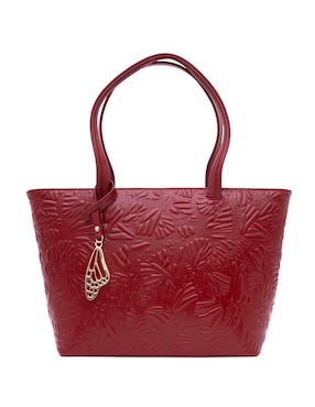 Bolsa tote Pineda Covalin Grabado Mariposa de piel para mujer