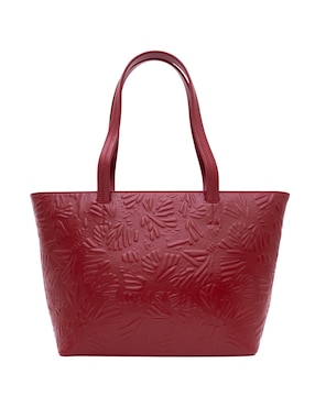Bolsa tote Pineda Covalin Grabado Mariposa de piel para mujer