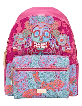 Mochila casual Pineda Covalin Día de Muertos Catrina para mujer