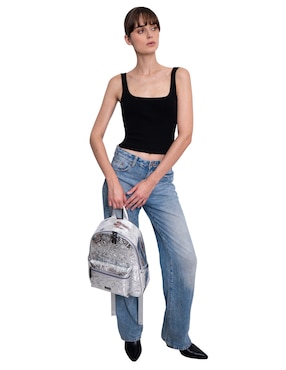 Mochila casual Pineda Covalin Grabado Mariposa para mujer