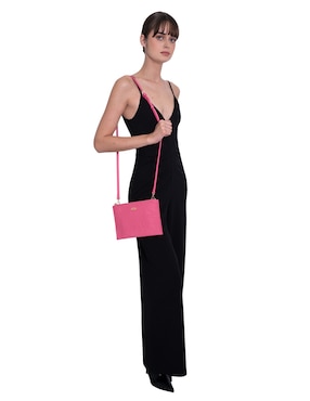 Bolsa crossbody Pineda Covalin Grabado Mariposa de piel para mujer