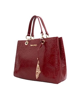 Bolsa satchel Pineda Covalin Grabado Mariposa de piel para mujer