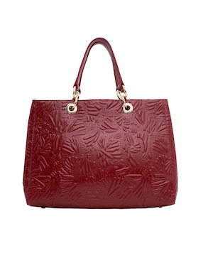 Bolsa satchel Pineda Covalin Grabado Mariposa de piel para mujer