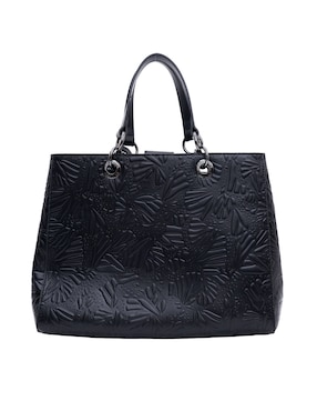 Bolsa satchel Pineda Covalin Grabado Mariposa de piel para mujer